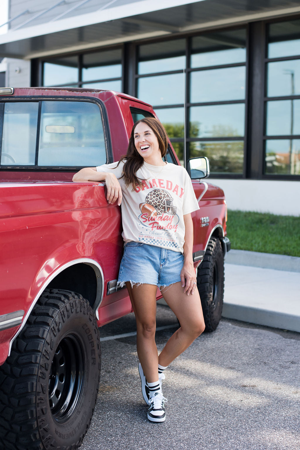 Game Day Sunday Funday Oversized Tee
