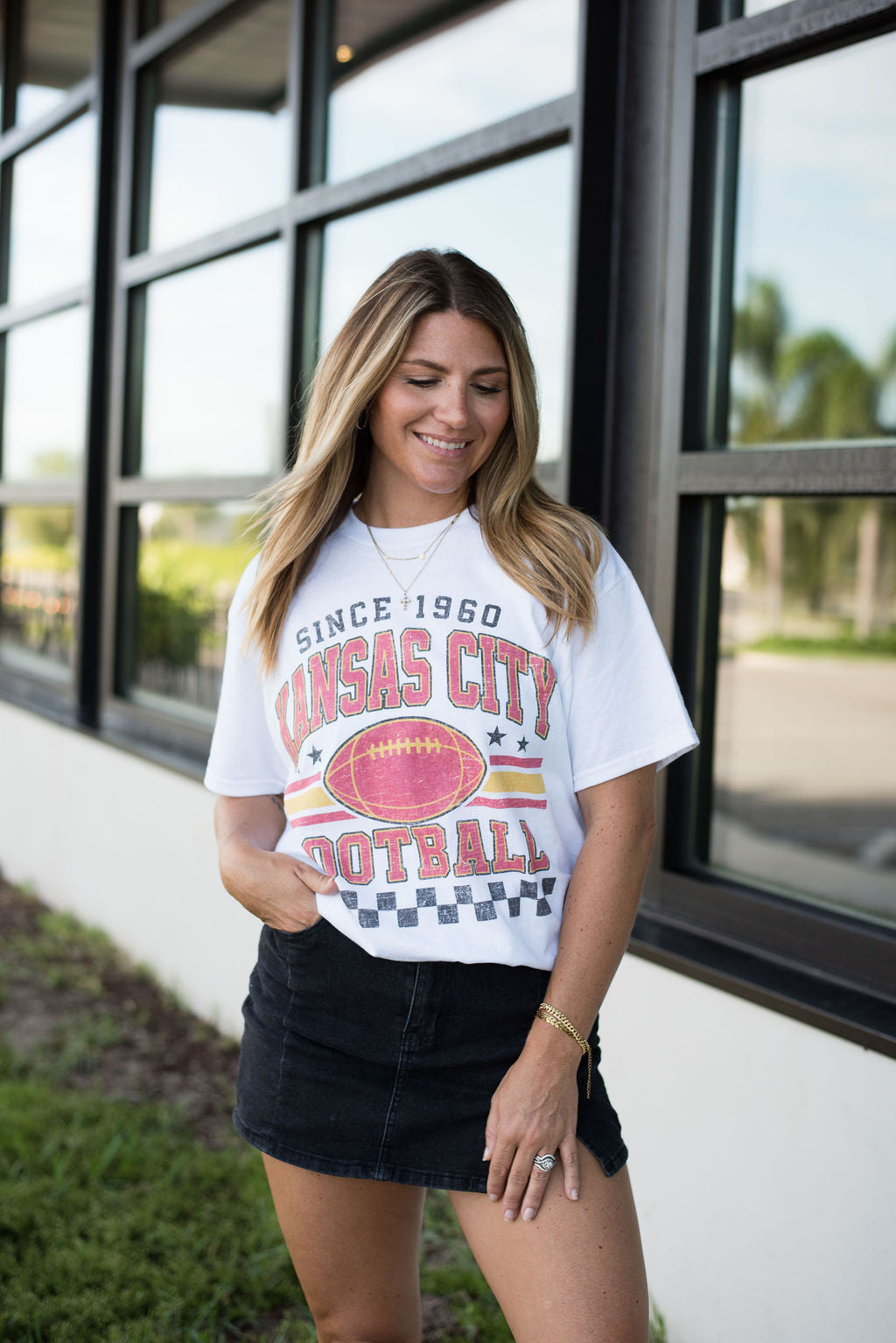 Kansas City Football Oversized Tee