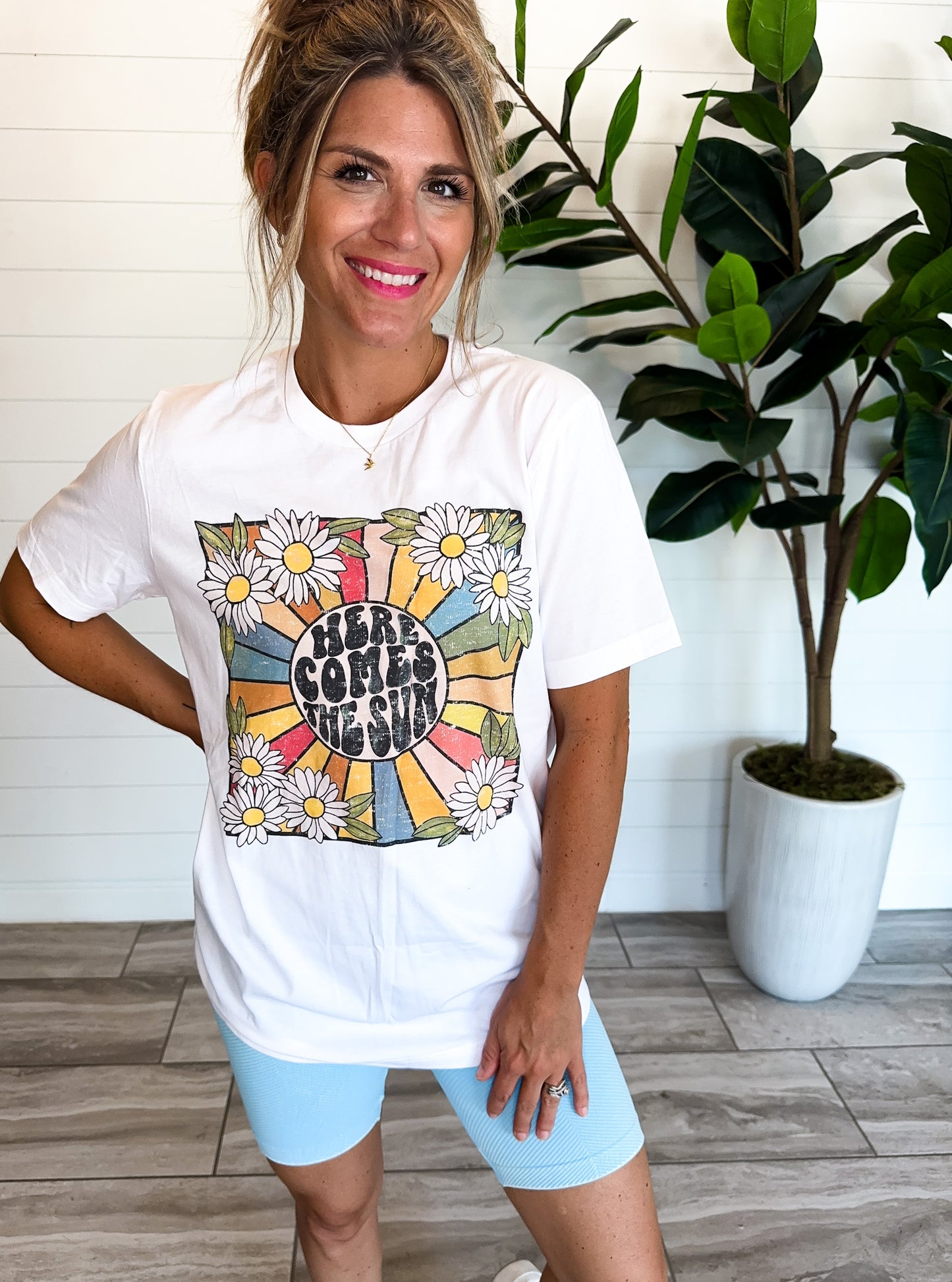 Here Comes The Sun Retro Tee