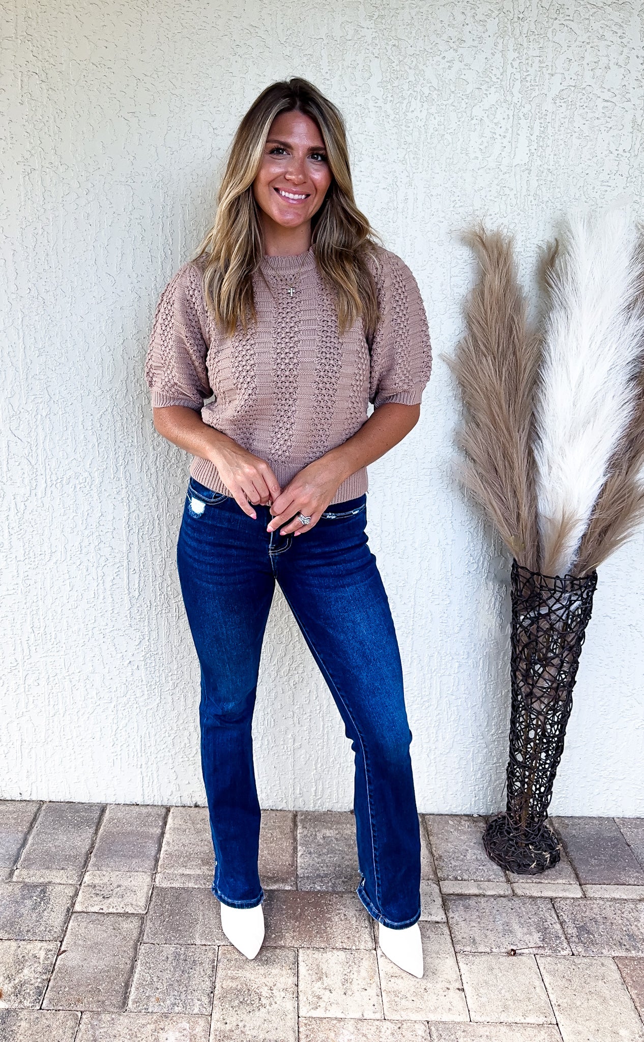 Short Sleeved Knit Top