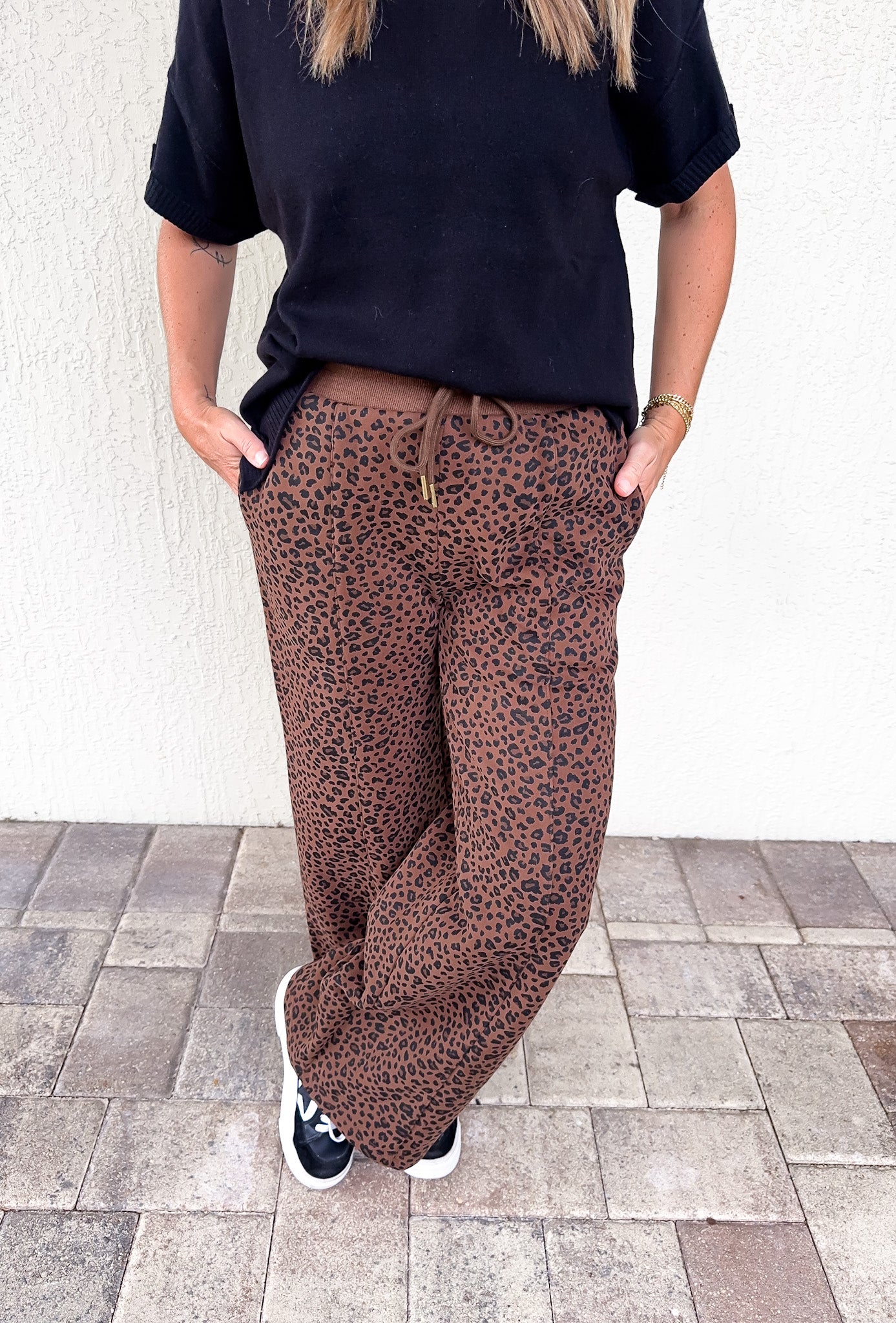 Cozy Leopard Print Pants