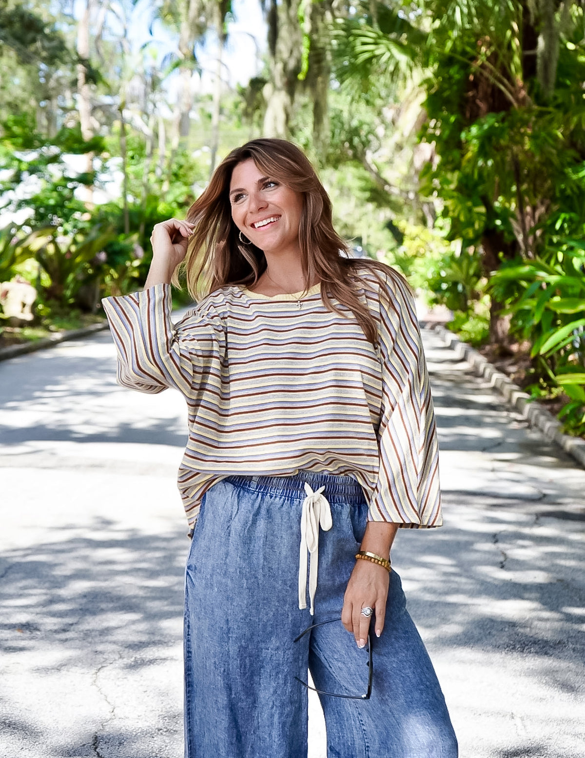 Multi Stripe Knit Top