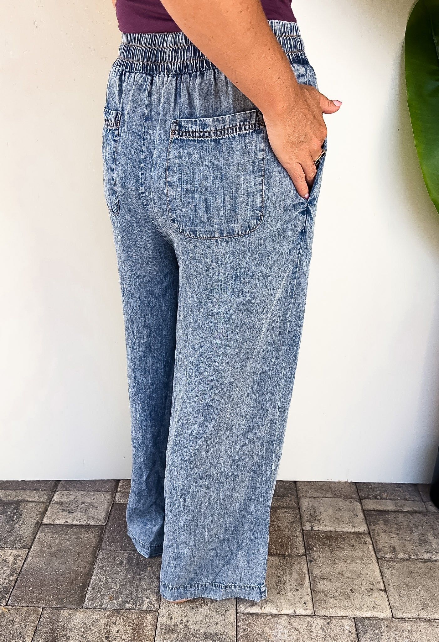 Mineral Wash Denim Pant