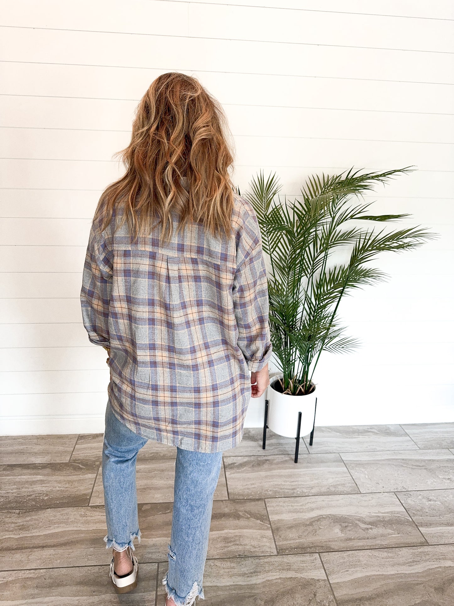 Oversized Button-Down Flannel