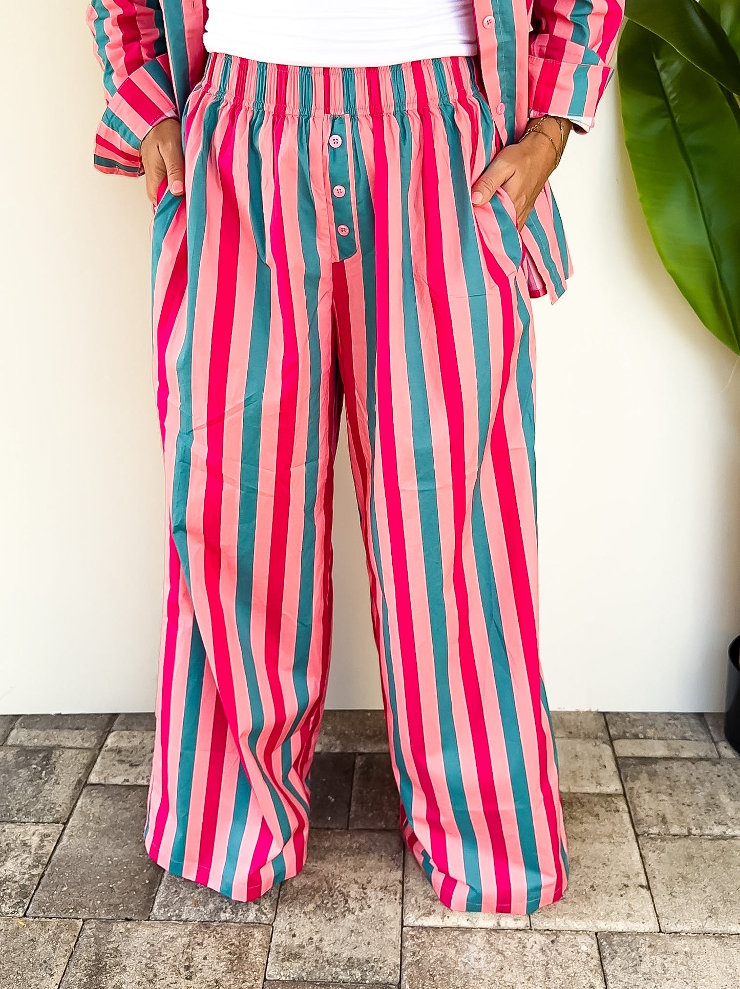 Pink Palms Pants