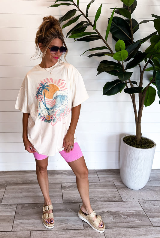 Salty Summer Oversized Tee