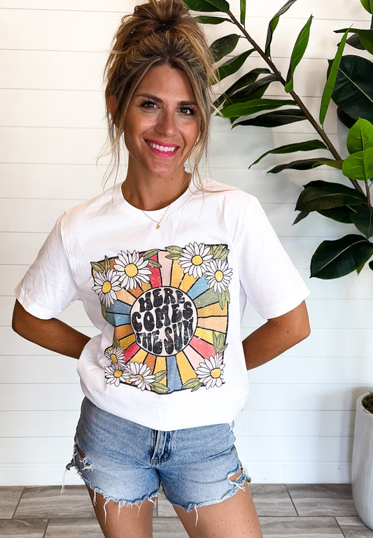 Here Comes The Sun Retro Tee