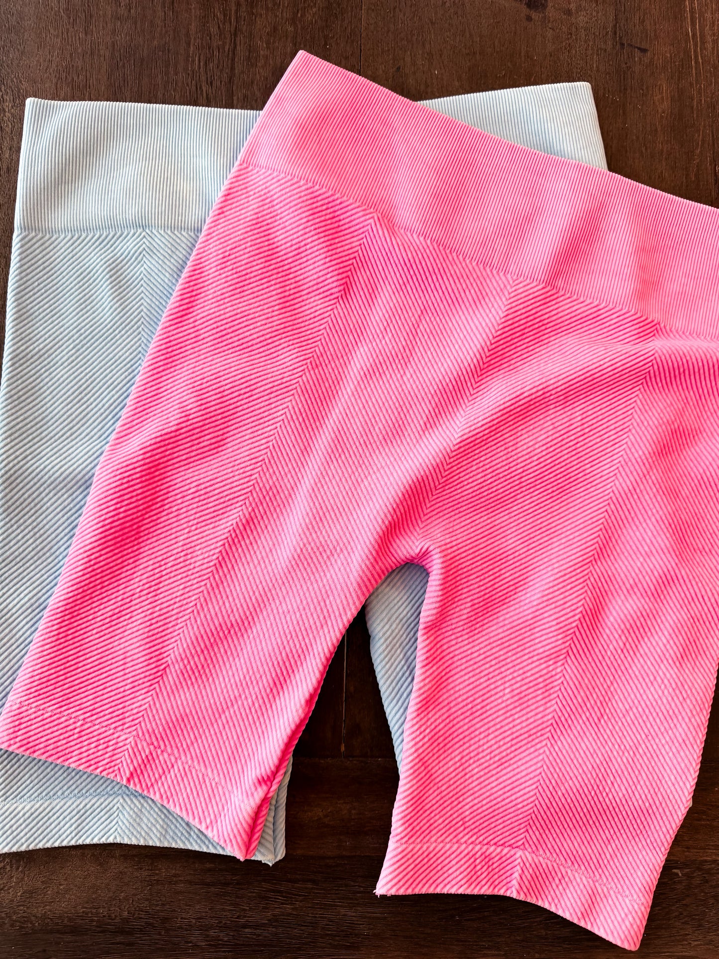 Vintage Chevron High Waist Biker Shorts
