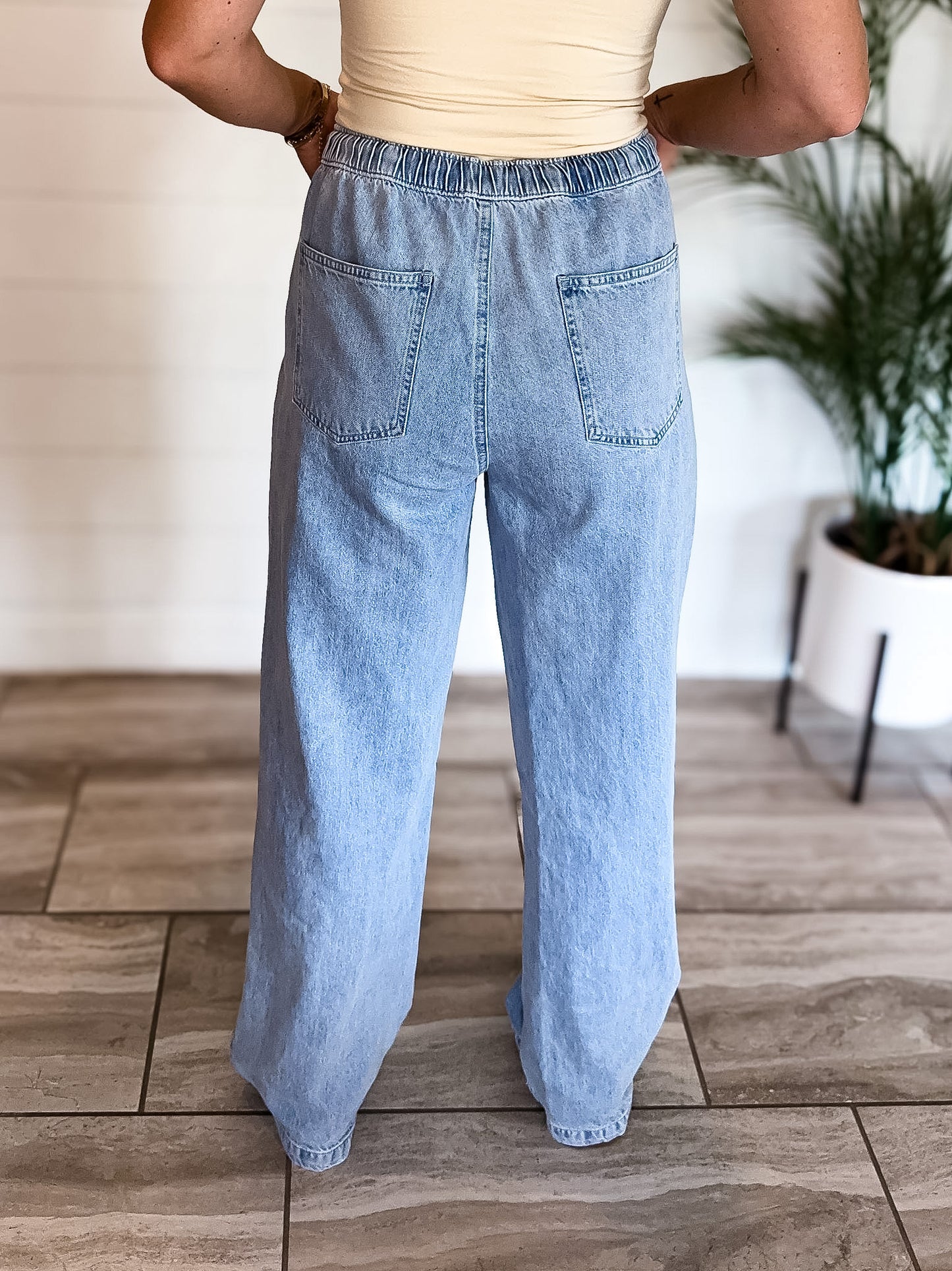 Light Wash Denim Pants