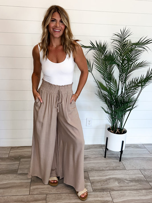 High Waisted Palazzo Wide Leg Pant