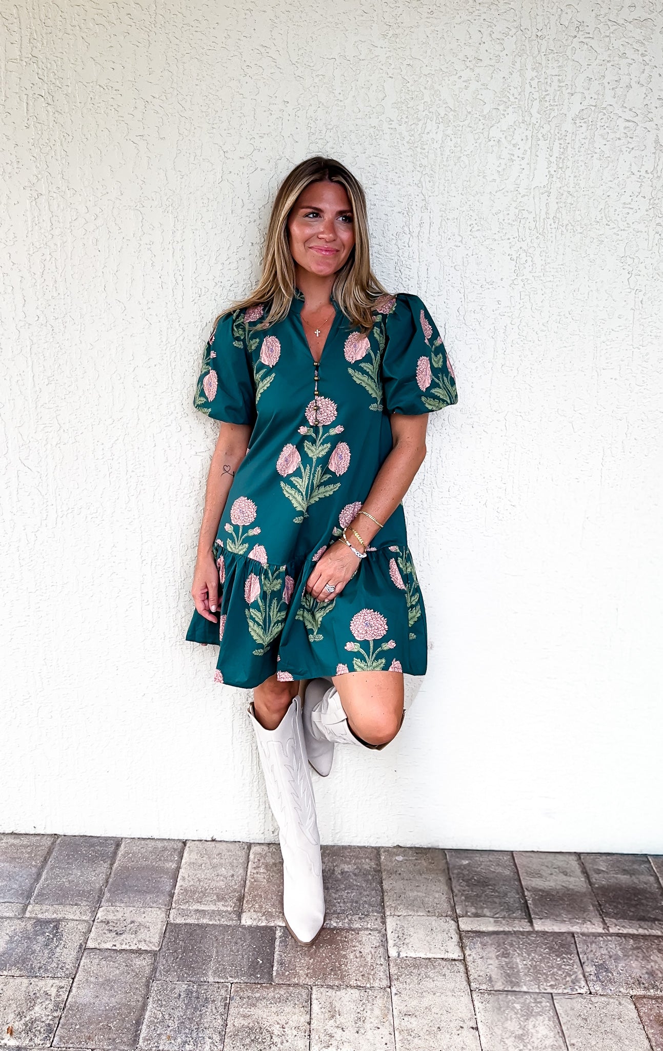 Fall Floral Dress