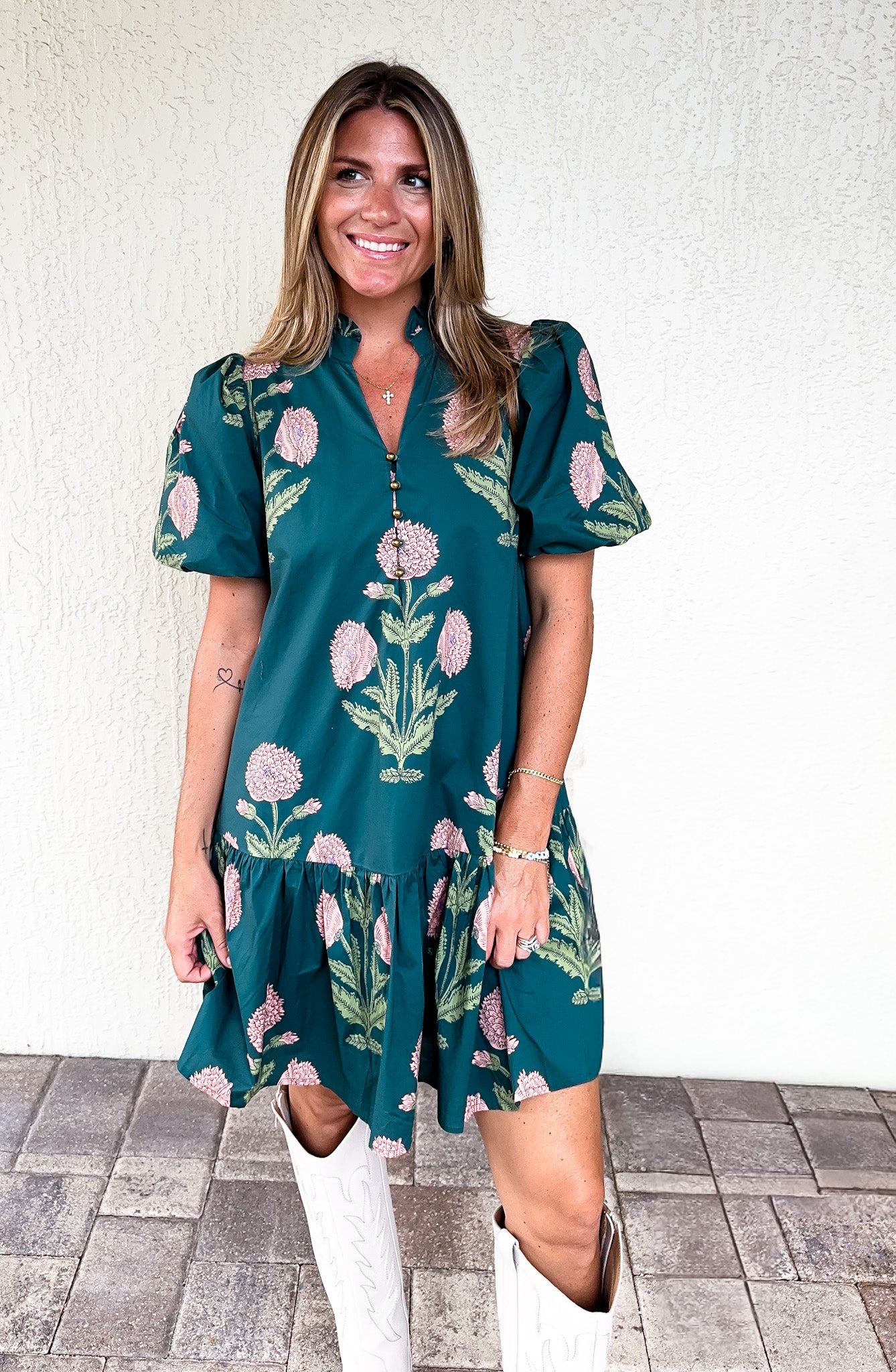 Fall Floral Dress