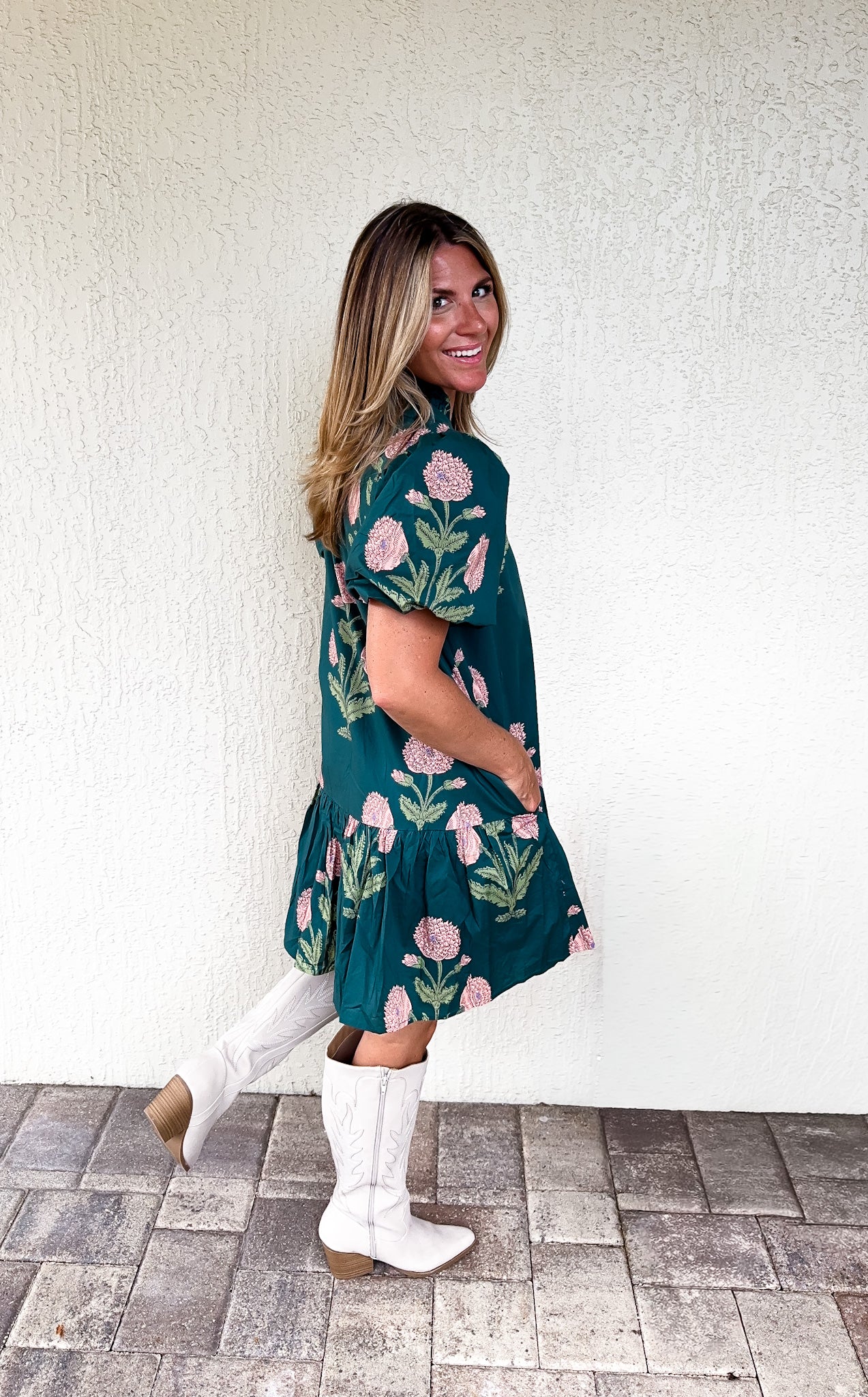 Fall Floral Dress