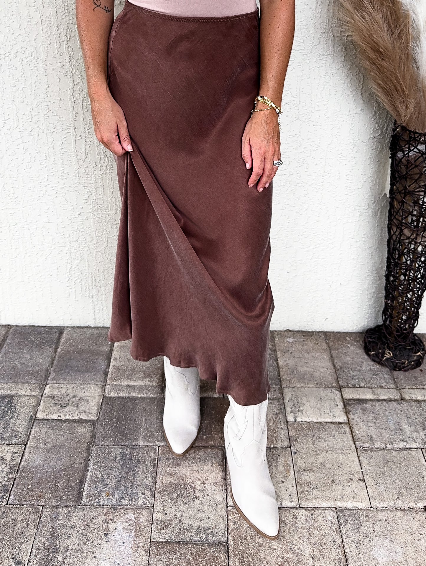 Chocolate Suede Midi