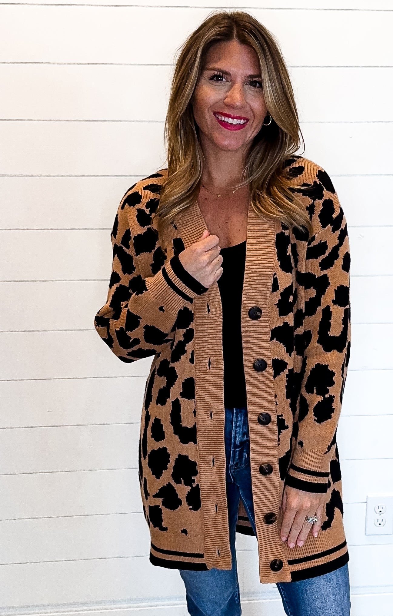 Leopard Print Cardigan