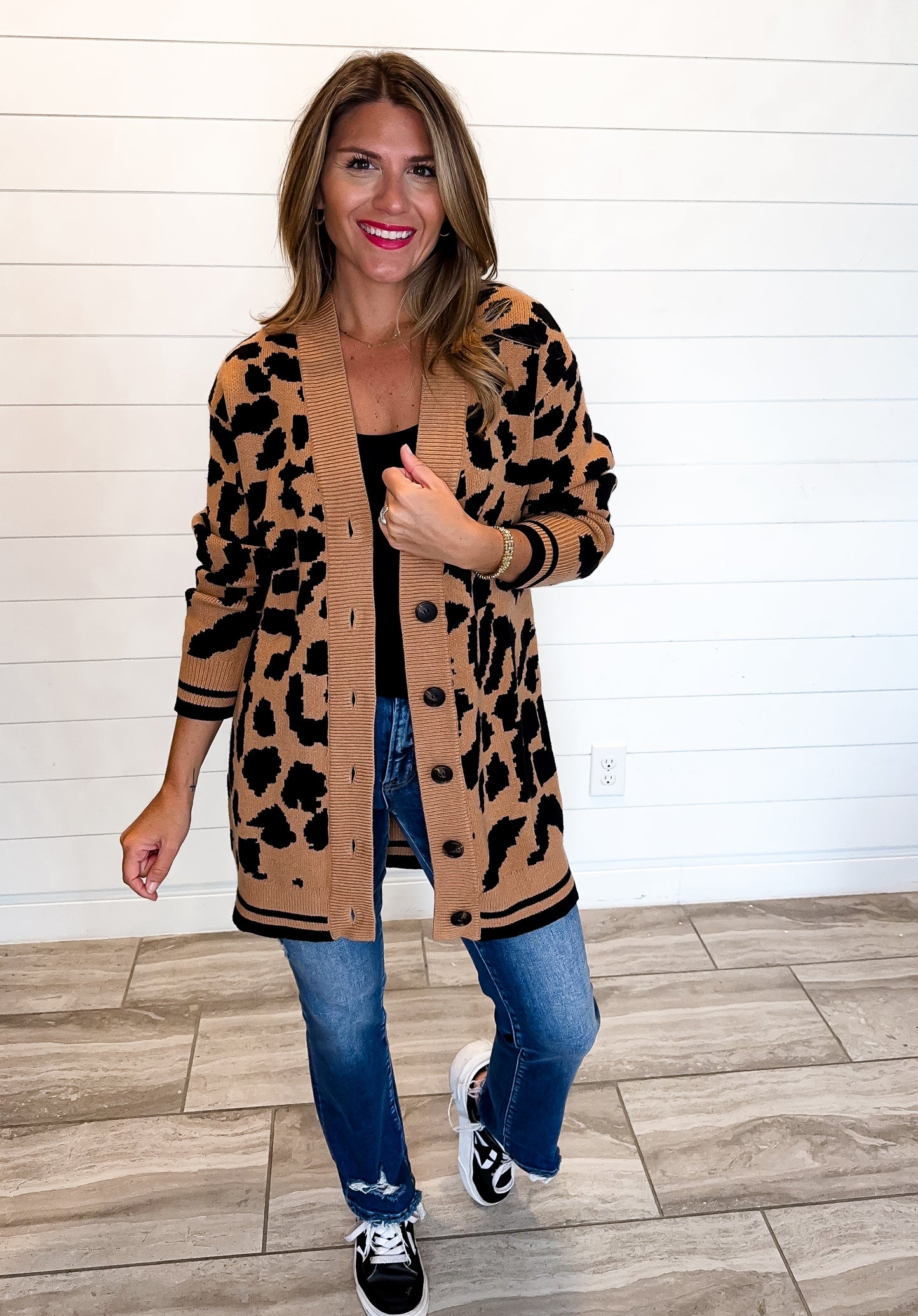 Leopard Print Cardigan