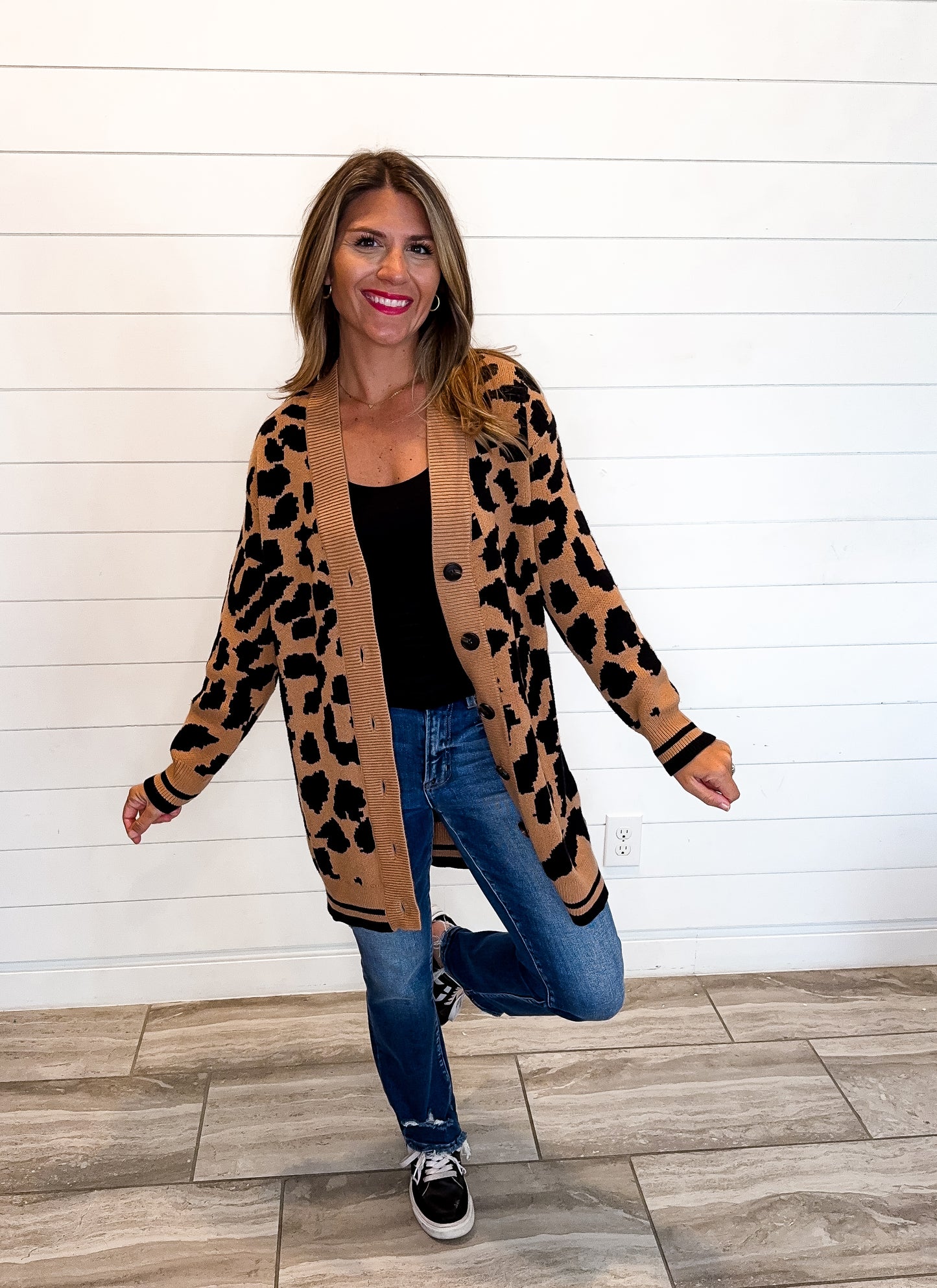 Leopard Print Cardigan