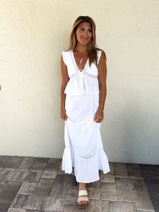 White Lilly Skirt Set